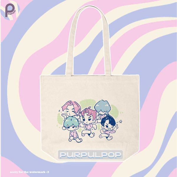 Saja Boys Chibi Kpop Demon Hunters Tote Bag