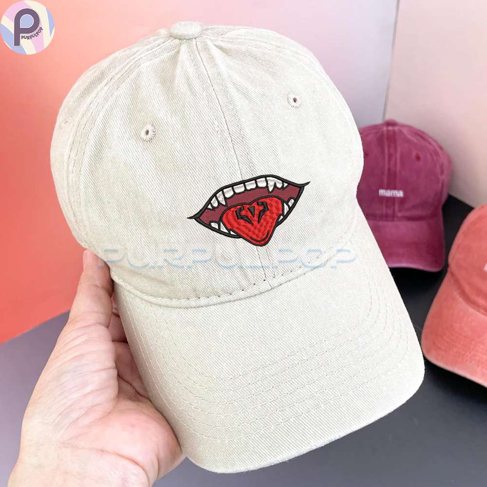 Sukuna Mouth JJK Embroidered Washed Hat Sukuna Mouth JJK Embroidered Washed Hat