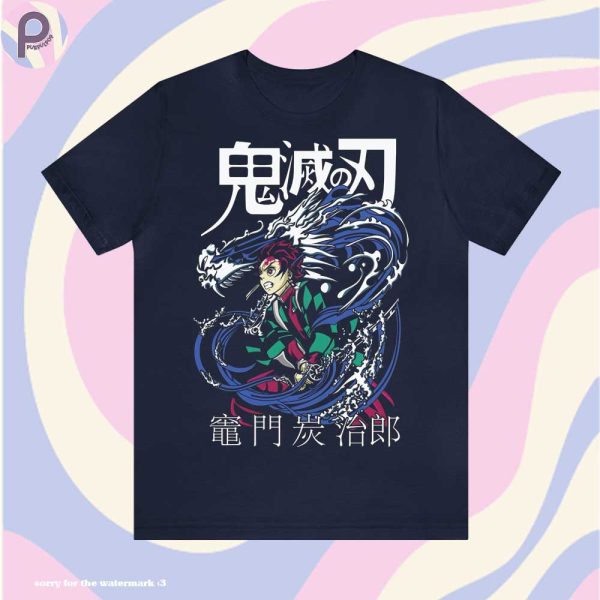 Tanjiro Kamado Fighting Kimetsu no Yaiba Shirt