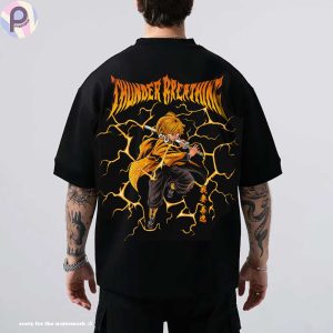 Demon Slayer Zenitsu Thunder Breathing Kitmesu no Yaiba Shirt