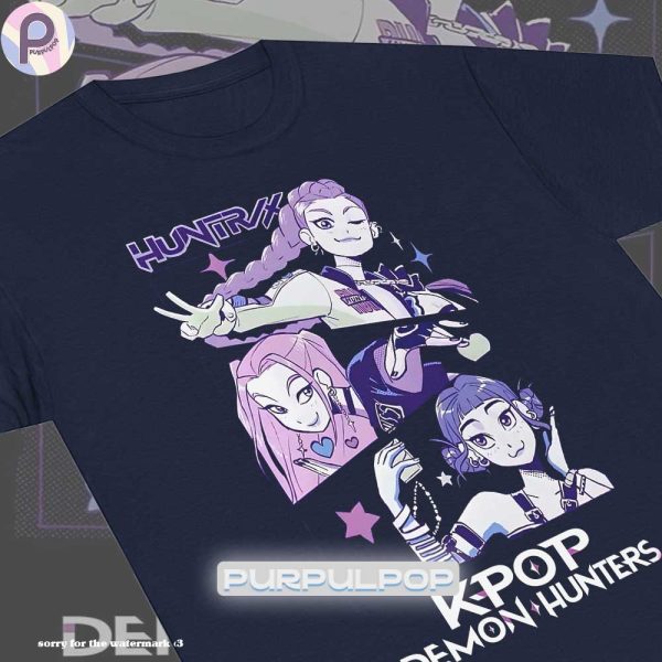 Kpop Demon Hunters Huntrix Rumi Mira Zoey Shirt