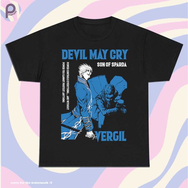 Devil May Cry Vergil Anime Son of Sparda Shirt