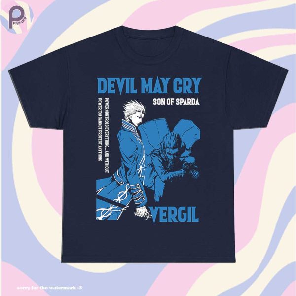 Devil May Cry Vergil Anime Son of Sparda Shirt