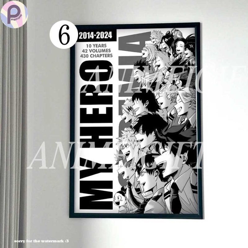 My Hero Academia MHA Poster - Purpul Pop