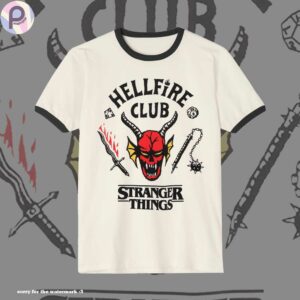 Hellfire Club Stranger Things Ringer T-Shirt