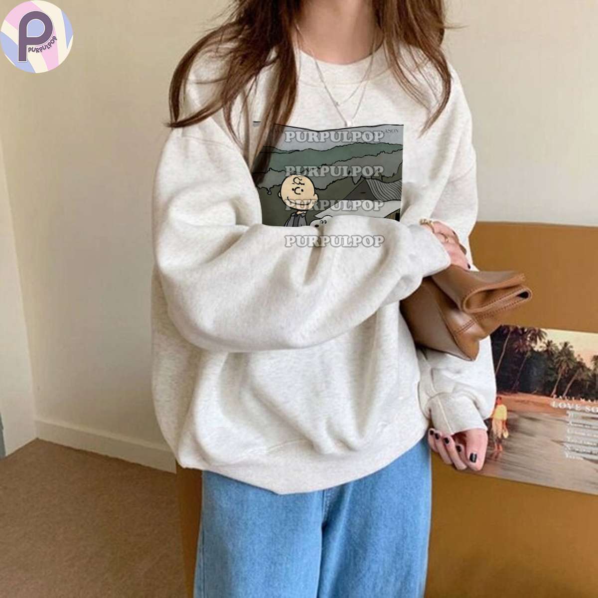 Snoopy oversized online sweatshirt