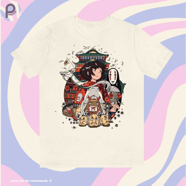 Spirit Away Studio Ghibli Chihiro No Face Haku Shirt