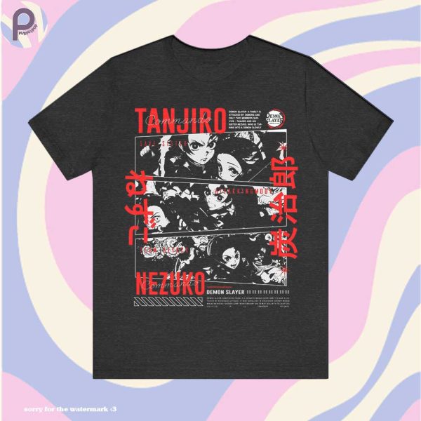 Tanjiro Nezuku Kitmesu no Yaiba KNY Shirt