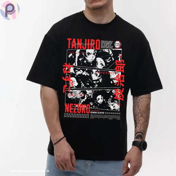 Tanjiro Nezuku Kitmesu no Yaiba KNY Shirt