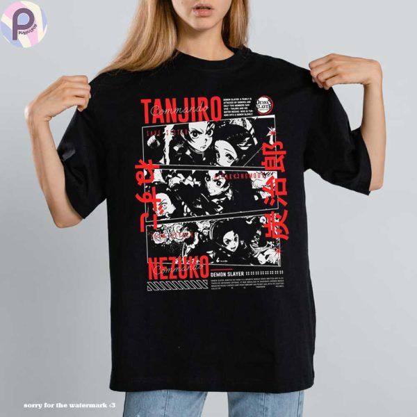 Tanjiro Nezuku Kitmesu no Yaiba KNY Shirt