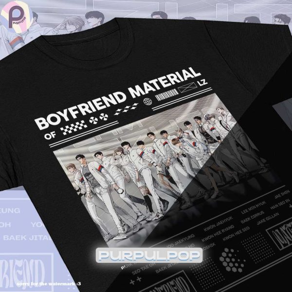 Boyfriend Material LZ Manhwa BL 2024 Shirt