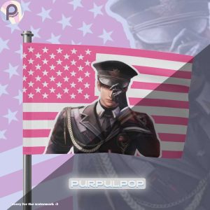 Caleb Love and Deepspace 4th of July Flag