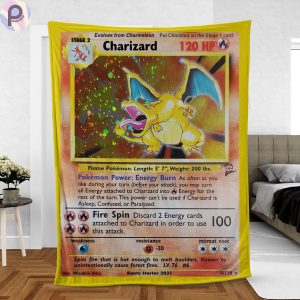 Charizard Card Blanket