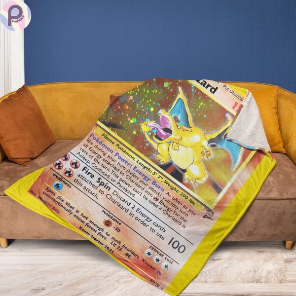 Charizard Card Blanket