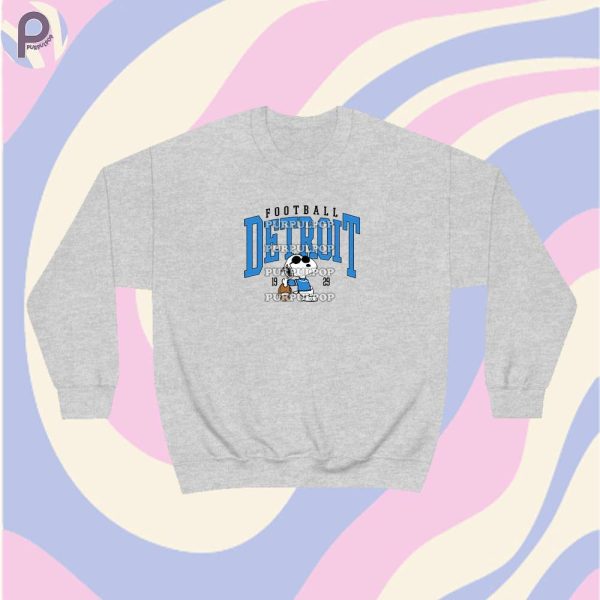 Snoopy Football Detroit Sweatshirt Hoodie