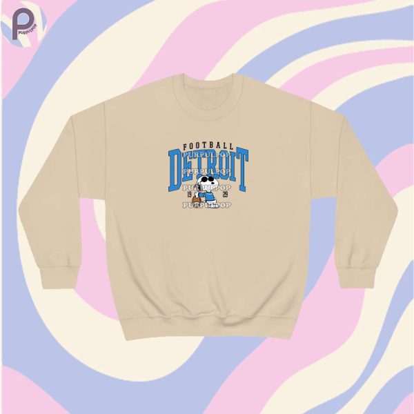 Snoopy Football Detroit Sweatshirt Hoodie