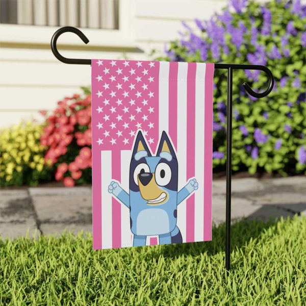 Bluey Cartoon Movie 4th of July Flag