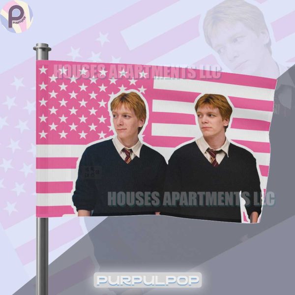 Fred and George Harry Potter 4th of July Flag