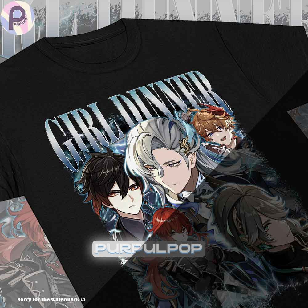 Genshin Impact Zhongli Alhaitham Diluc Tartaglia Neuvillette Shirt Genshin Impact Zhongli Alhaitham Diluc Tartaglia Neuvillette Shirt