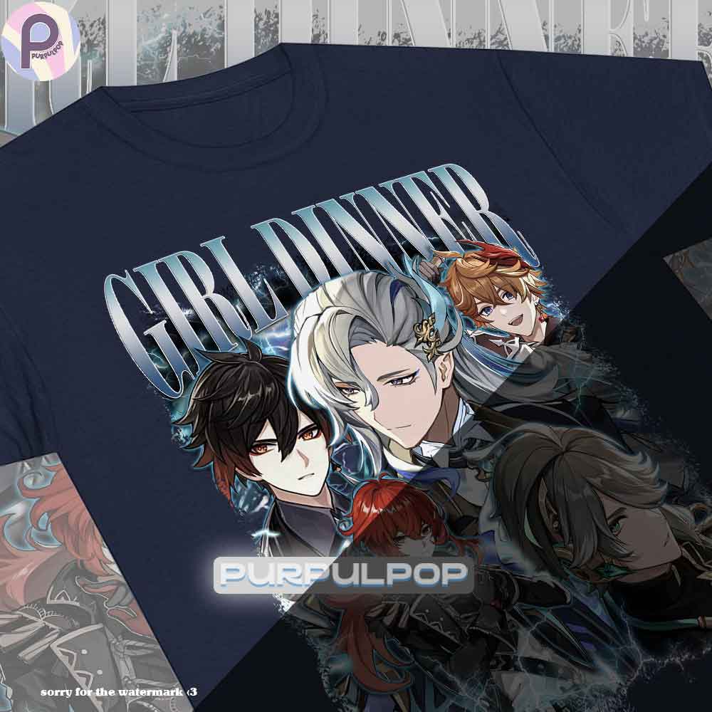 Genshin Impact Zhongli Alhaitham Diluc Tartaglia Neuvillette Shirt Genshin Impact Zhongli Alhaitham Diluc Tartaglia Neuvillette Shirt