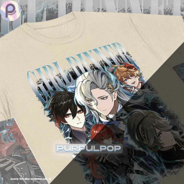 Genshin Impact Zhongli Alhaitham Diluc Tartaglia Neuvillette Shirt
