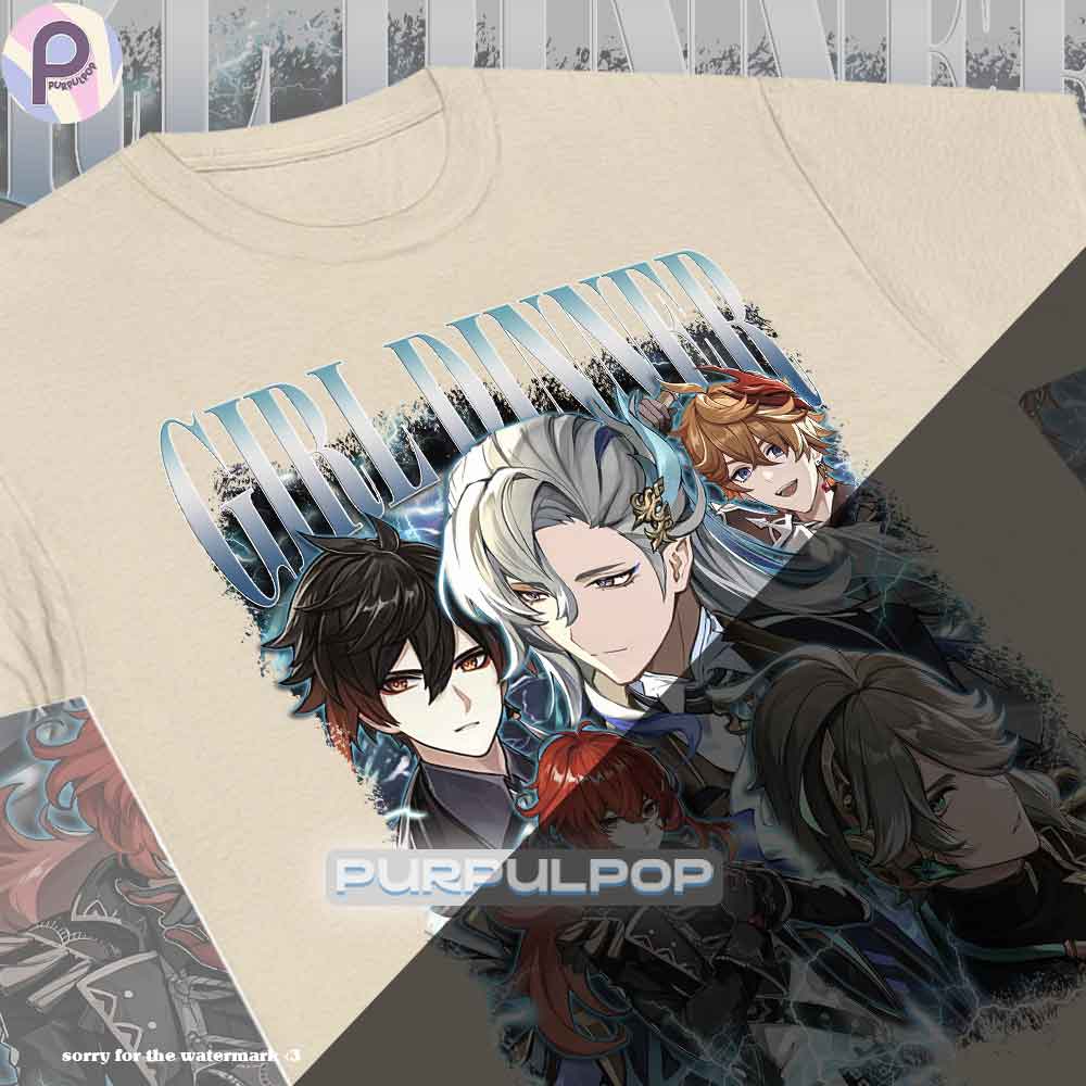 Genshin Impact Zhongli Alhaitham Diluc Tartaglia Neuvillette Shirt Genshin Impact Zhongli Alhaitham Diluc Tartaglia Neuvillette Shirt