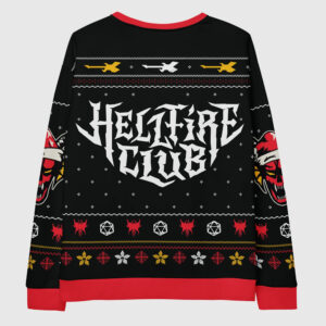 Stranger Things Hellfire Club 3D Printed Ugly Sweatshirt