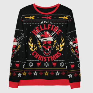 Stranger Things Hellfire Club 3D Printed Ugly Sweatshirt