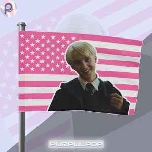 Draco Malfoy Harry Potter 4th of July Flag