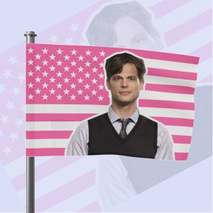 Spencer Reid Criminal Minds 4th of July Flag