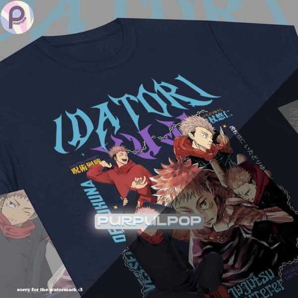 Itadori Yuji Jutjusu Kaisen Chain Vintage Shirt