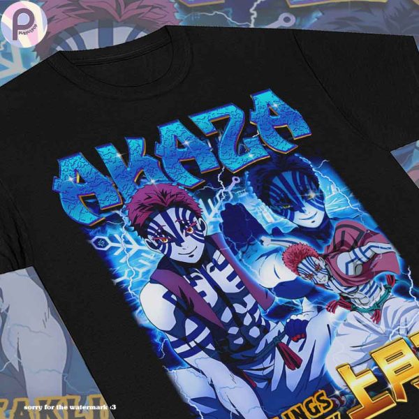 Akaza Upper Rank Demon Slayer Vintage Retro Shirt