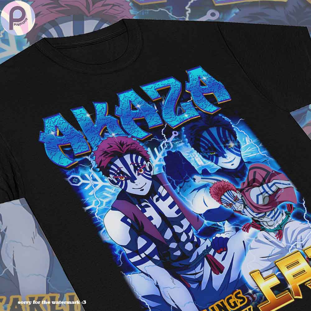 Akaza Upper Rank Demon Slayer Vintage Retro Shirt Akaza Upper Rank Demon Slayer Vintage Retro Shirt