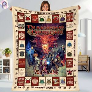 Dungeon and Dragon Dnd Blanket