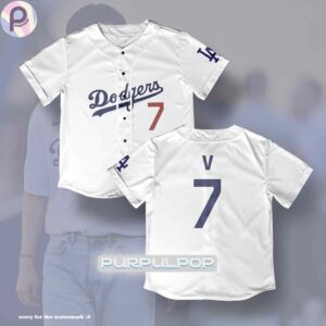 Dodgers 7V Taehyung BTS Baseball Jersey Shirt