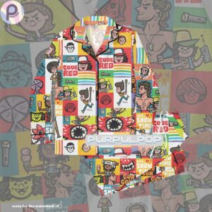 Color Full Character Art Stranger Things Pajama Set