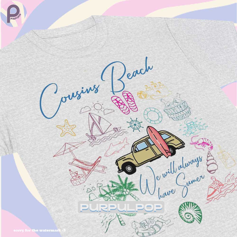Cousins Beach Icon Summer I Turned Pretty Shirt Cousins Beach Icon Summer I Turned Pretty Shirt