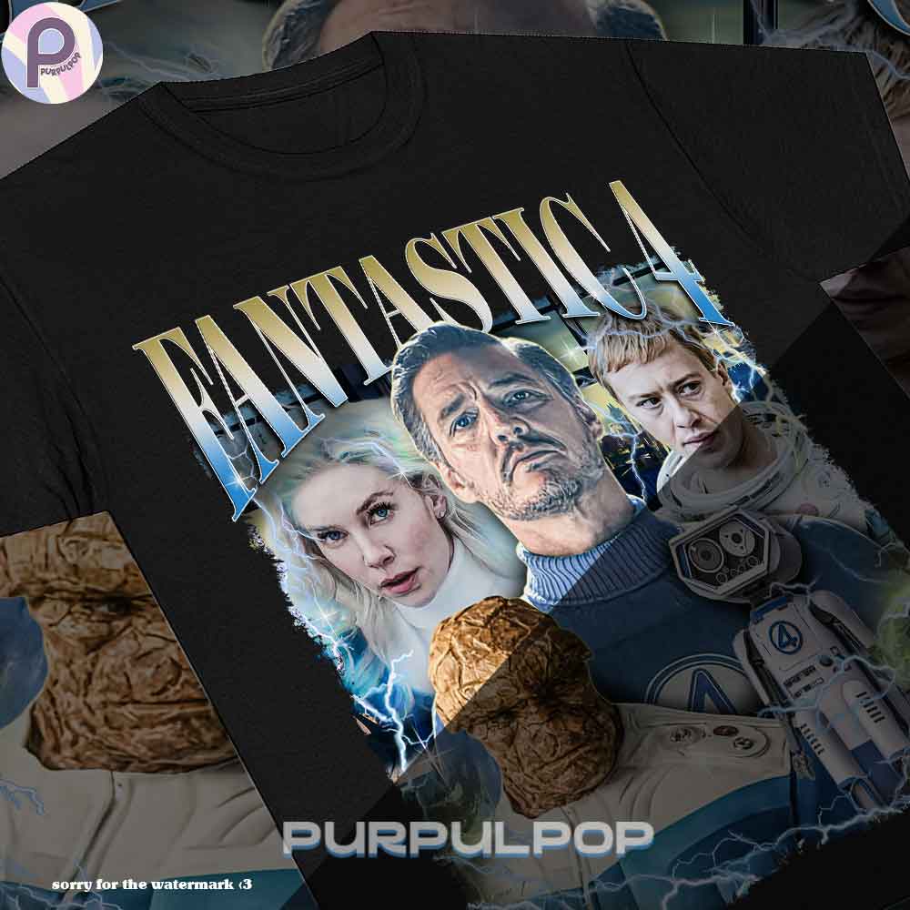 Fantastic 4 First Step Movie 2025 Vintage Shirt Fantastic 4 First Step Movie 2025 Vintage Shirt