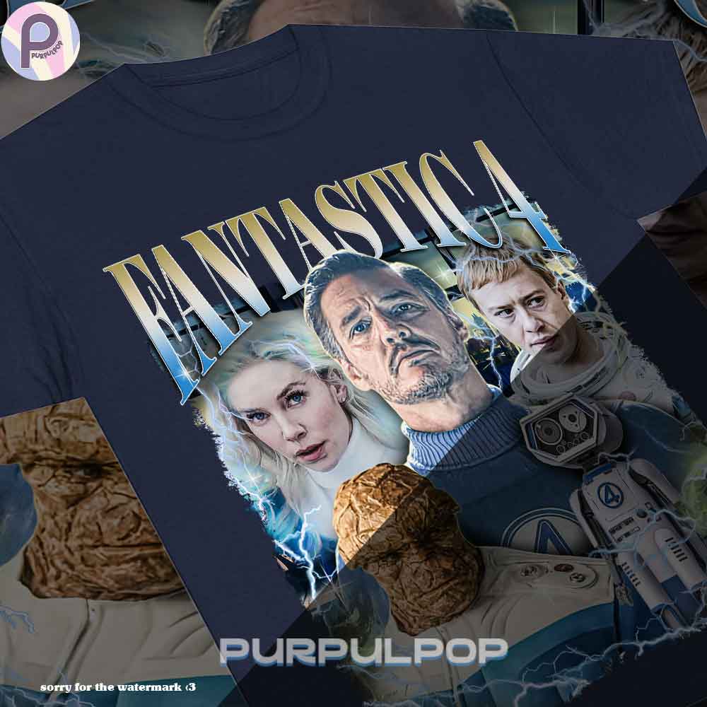 Fantastic 4 First Step Movie 2025 Vintage Shirt Fantastic 4 First Step Movie 2025 Vintage Shirt