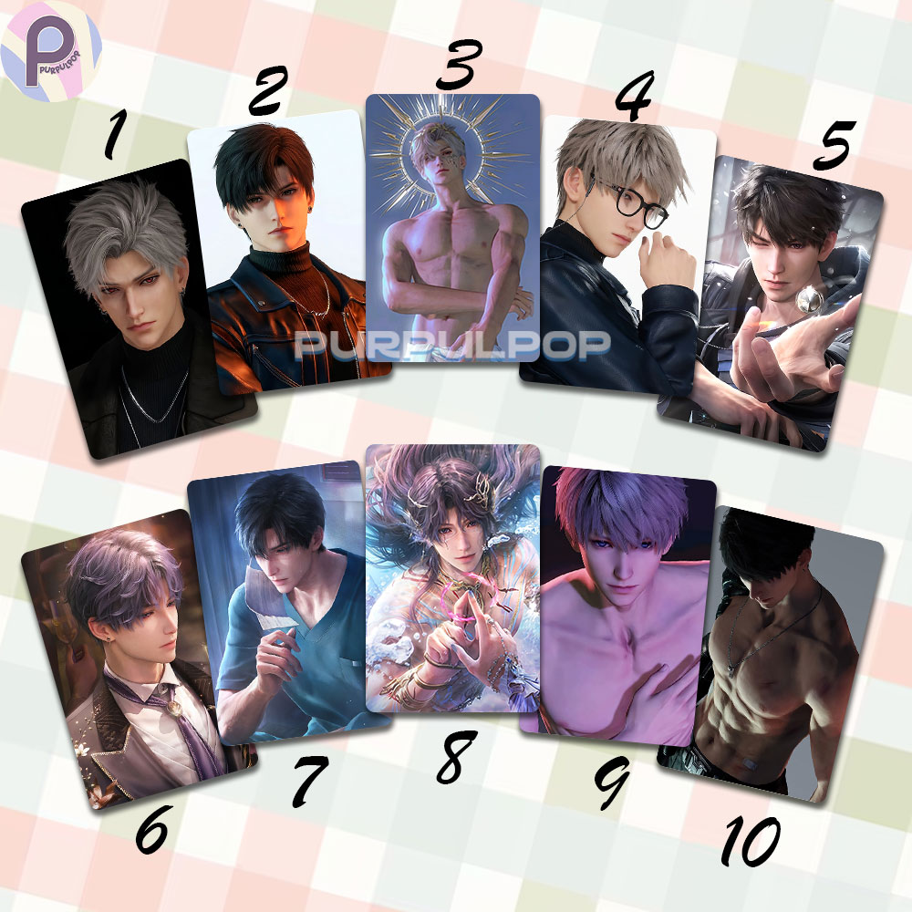 Love and Deepspace Sylus Caleb Xavier Zayne Rafayel Photo Card Love and Deepspace Sylus Caleb Xavier Zayne Rafayel Photo Card