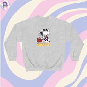 Snoopy Lakers Sweatshirt Hoodie