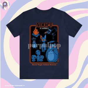 Adopt A Ghibli Black Magic Animal Shirt