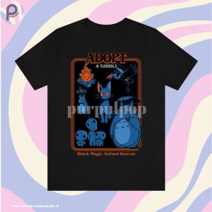 Adopt A Ghibli Black Magic Animal Shirt