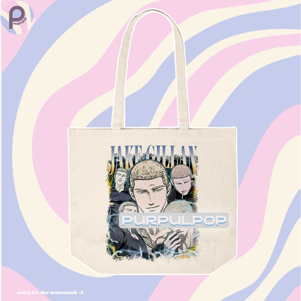 Jake Gillan Shutline Girl Dinner BL Tote Bag Jake Gillan Shutline Girl Dinner BL Tote Bag
