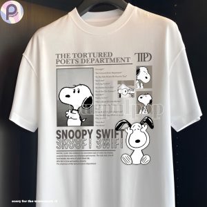 Snoopy TTPD Taylor Swift Album Shirt