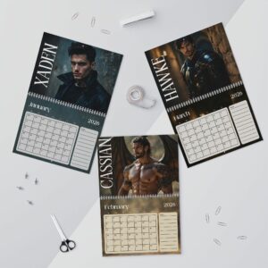 Fae Warrior Book Boyfriend Romantasy 2026 Calendar