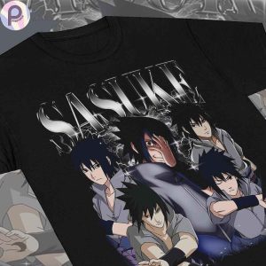 Sasuke Uchiha Naruto Vintage Retro Shirt