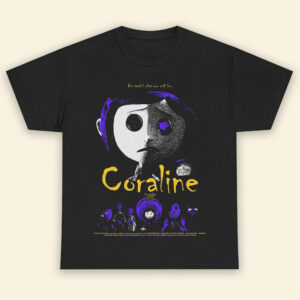 Horror Movie Halloween Coraline Theme Vintage Shirt