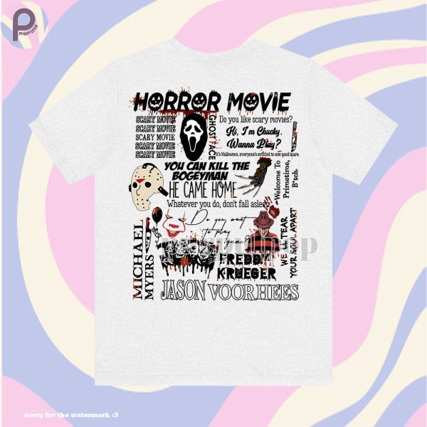 Horror Movies Iconic Quote Shirt