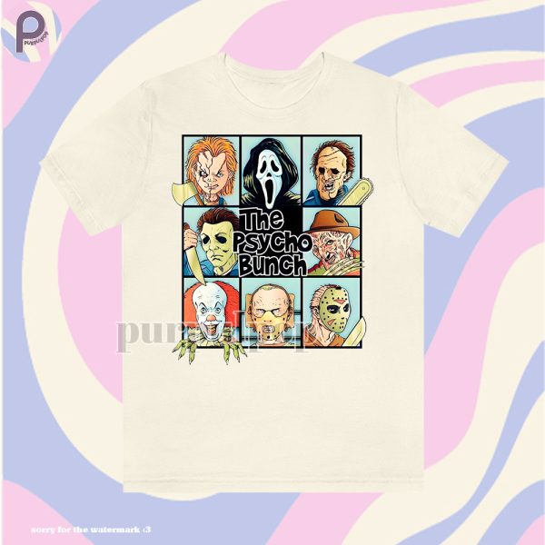 Psycho Bunch Horror Movies Killer Shirt